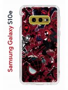 Чехол-накладка Samsung Galaxy S10e Kruche Print Майлз Человек-паук