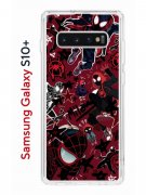 Чехол-накладка Samsung Galaxy S10+ (580661) Kruche PRINT Майлз Человек-паук