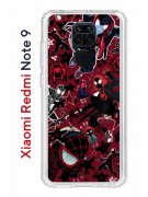 Чехол-накладка Xiaomi Redmi Note 9 Kruche Print Майлз Человек-паук