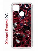 Чехол-накладка Xiaomi Redmi 9C Kruche Print Майлз Человек-паук