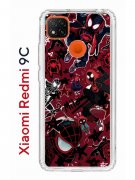 Чехол-накладка Xiaomi Redmi 9C Kruche Print Майлз Человек-паук