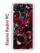 Чехол-накладка Xiaomi Redmi 9C Kruche Print Майлз Человек-паук