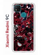 Чехол-накладка Xiaomi Redmi 9C Kruche Print Майлз Человек-паук