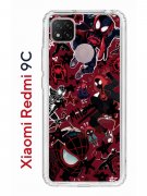 Чехол-накладка Xiaomi Redmi 9C Kruche Print Майлз Человек-паук