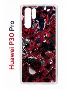 Чехол-накладка Huawei P30 Pro Kruche Print Майлз Человек-паук