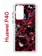 Чехол-накладка Huawei P40 Kruche Print Майлз Человек-паук