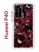 Чехол-накладка Huawei P40 Kruche Print Майлз Человек-паук