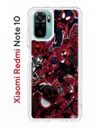 Чехол-накладка Xiaomi Redmi Note 10/Redmi Note 10S Kruche Print Майлз Человек-паук