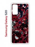 Чехол-накладка Samsung Galaxy S20 Kruche Print Майлз Человек-паук
