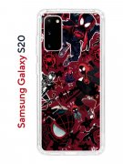 Чехол-накладка Samsung Galaxy S20 Kruche Print Майлз Человек-паук