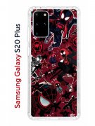 Чехол-накладка Samsung Galaxy S20 Plus Kruche Print Майлз Человек-паук