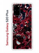 Чехол-накладка Samsung Galaxy S20 Plus Kruche Print Майлз Человек-паук
