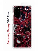 Чехол-накладка Samsung Galaxy S20 Plus Kruche Print Майлз Человек-паук