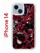 Чехол-накладка iPhone 14 Kruche Print Майлз Человек-паук