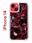 Чехол-накладка iPhone 14 Kruche Print Майлз Человек-паук