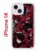 Чехол-накладка iPhone 14 Kruche Print Майлз Человек-паук
