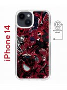Чехол-накладка iPhone 14 Kruche Magnet Print Майлз Человек-паук