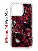 Чехол-накладка iPhone 14 Pro Max Kruche Print Майлз Человек-паук