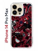 Чехол-накладка iPhone 14 Pro Max Kruche Print Майлз Человек-паук