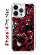 Чехол-накладка iPhone 14 Pro Max Kruche Print Майлз Человек-паук