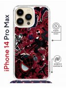 Чехол-накладка iPhone 14 Pro Max Kruche Magrope Print Майлз Человек-паук