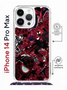 Чехол-накладка iPhone 14 Pro Max Kruche Magrope Print Майлз Человек-паук