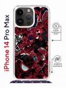 Чехол-накладка iPhone 14 Pro Max Kruche Magrope Print Майлз Человек-паук