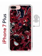 Чехол-накладка iPhone 7 Plus Kruche Magnet Print Майлз Человек-паук
