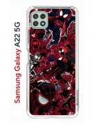 Чехол-накладка Samsung Galaxy A22 5G Kruche Print Майлз Человек-паук