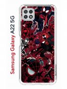 Чехол-накладка Samsung Galaxy A22 5G Kruche Print Майлз Человек-паук