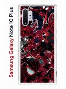 Чехол-накладка Samsung Galaxy Note 10+ Kruche Print Майлз Человек-паук