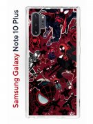 Чехол-накладка Samsung Galaxy Note 10+ Kruche Print Майлз Человек-паук