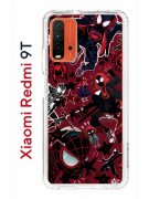 Чехол-накладка Xiaomi Redmi 9T Kruche Print Майлз Человек-паук