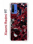 Чехол-накладка Xiaomi Redmi 9T Kruche Print Майлз Человек-паук