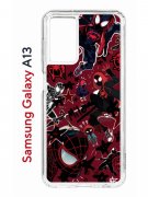 Чехол-накладка Samsung Galaxy A13 Kruche Print Майлз Человек-паук
