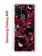 Чехол-накладка Samsung Galaxy A41 Kruche Print Майлз Человек-паук