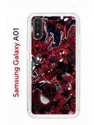 Чехол-накладка Samsung Galaxy A01/A015 Kruche Print Майлз Человек-паук