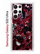 Чехол-накладка Samsung Galaxy S22 Ultra (610632) Kruche PRINT Майлз Человек-паук