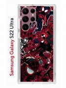 Чехол-накладка Samsung Galaxy S22 Ultra (610632) Kruche PRINT Майлз Человек-паук