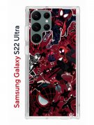 Чехол-накладка Samsung Galaxy S22 Ultra (610632) Kruche PRINT Майлз Человек-паук