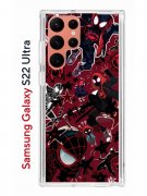 Чехол-накладка Samsung Galaxy S22 Ultra (610632) Kruche PRINT Майлз Человек-паук