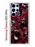 Чехол-накладка Samsung Galaxy S22 Ultra (610632) Kruche PRINT Майлз Человек-паук