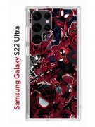 Чехол-накладка Samsung Galaxy S22 Ultra (610632) Kruche PRINT Майлз Человек-паук