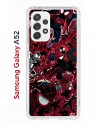 Чехол-накладка Samsung Galaxy A52 Kruche Print Майлз Человек-паук