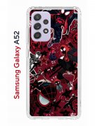 Чехол-накладка Samsung Galaxy A52 Kruche Print Майлз Человек-паук