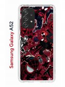 Чехол-накладка Samsung Galaxy A52 Kruche Print Майлз Человек-паук