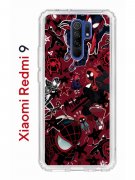Чехол-накладка Xiaomi Redmi 9 Kruche Print Майлз Человек-паук