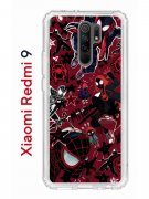 Чехол-накладка Xiaomi Redmi 9 Kruche Print Майлз Человек-паук