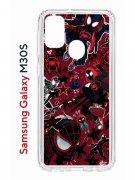 Чехол-накладка Samsung Galaxy M30S/M21 Kruche Print Майлз Человек-паук