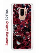 Чехол-накладка Samsung Galaxy S9 Plus Kruche Print Майлз Человек-паук